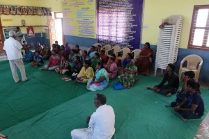Samathur village - 2nd introspection class for 51 participants - 9 Males and 42 Females