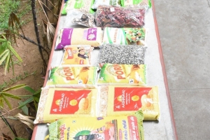 Provisions worth Rupees 2,50,000 distributed to employees of Aliyar Temple of Consciousness by Anbu Nagar Meditation Centre through A/N M. Chinnaswamy Sir.