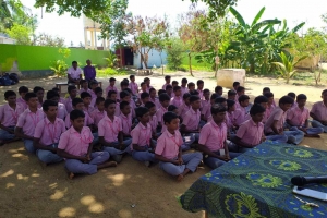 Kaya Kalpa session in Arunachalapuram village, Nadar Hr. Secondary school. Good participation from boys